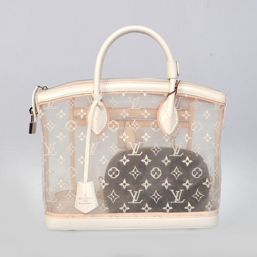 High Quality Louis Vuitton Monogram Transparent Lockit Handbag M40699